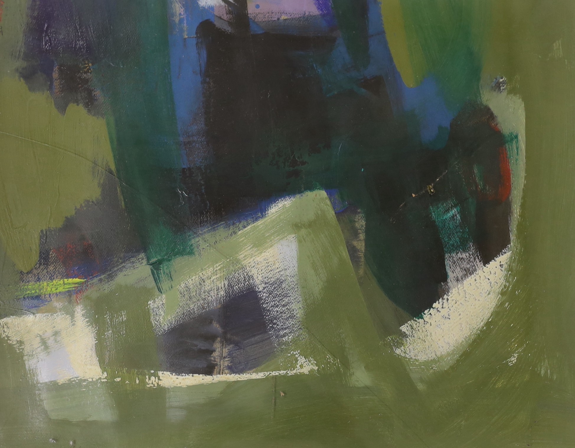 Benito Tomezzoli (1923-2003), oil on paper, Untitled, signed and dated '94, 43 x 54cm